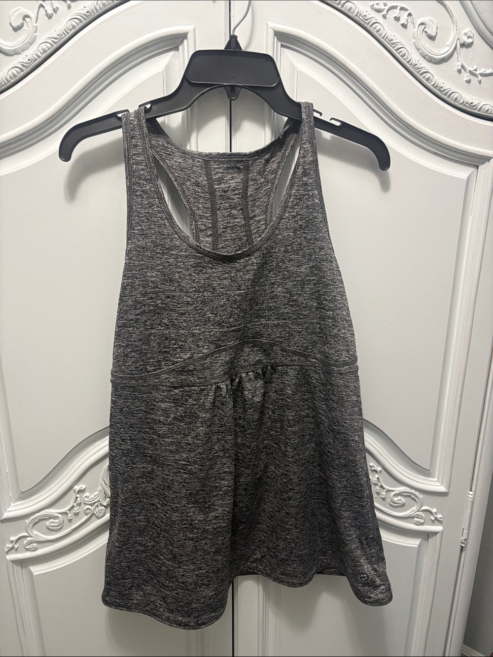 Gray Racerback Tank Top - Women's Athletic Tee - XL